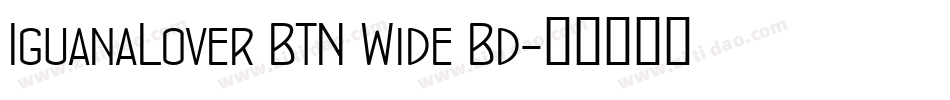 IguanaLover BTN Wide Bd字体转换